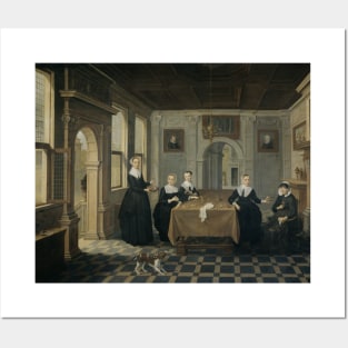 Five Ladies in an Interior by Unknown Artist Posters and Art